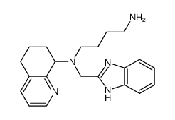 N1-(1H-benzo[d]imidazol-2-ylmethyl)-N1-(5,6,7,8-tetrahydroquinolin-8-yl)butane-1,4-diamine Structure