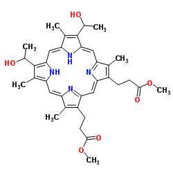 HEMATOPORPHYRIN IX DIMETHYL ESTER structure