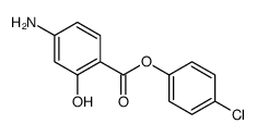 (4-chlorophenyl) 4-amino-2-hydroxybenzoate Structure