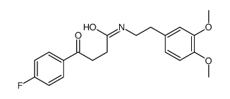 N-[2-(3,4-dimethoxyphenyl)ethyl]-4-(4-fluorophenyl)-4-oxobutanamide Structure