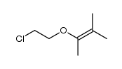 2-(2-chloro-ethoxy)-3-methyl-but-2-ene Structure