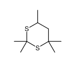 2,2,4,4,6-Pentamethyl-1,3-dithiane结构式