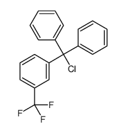 1-[chloro(diphenyl)methyl]-3-(trifluoromethyl)benzene结构式