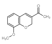 1-(8-甲氧基-2H-色烯-3-基)-1-乙酮结构式