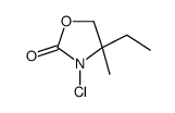 3-chloro-4-ethyl-4-methyl-1,3-oxazolidin-2-one Structure