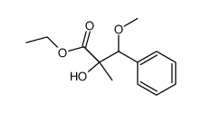 2-Hydroxy-3-methoxy-2-methyl-3-phenyl-propionic acid ethyl ester结构式