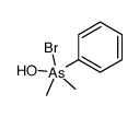 bromo-hydroxy-dimethyl-phenyl-λ5-arsane Structure