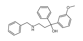 3-Benzylamino-1-(3-methoxy-phenyl)-1-phenyl-propan-1-ol Structure