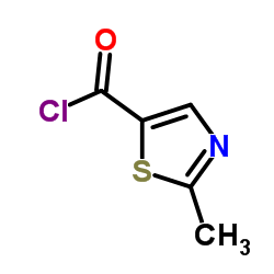 2-methyl-5-Thiazole carbonylchloride结构式