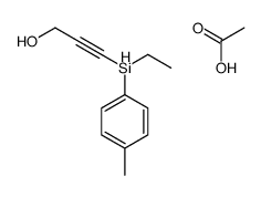 acetic acid,3-[ethyl-(4-methylphenyl)silyl]prop-2-yn-1-ol Structure