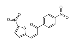 1-(4-nitrophenyl)-3-(5-nitrothiophen-2-yl)prop-2-en-1-one结构式