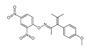 2-Methyl-3-p-anisyl-2-penten-4-anti-ketoxim-2,4-dinitrophenylether结构式