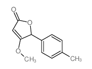 4-methoxy-5-(4-methylphenyl)-5H-furan-2-one Structure