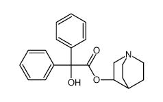 1-Azabicyclo[2.2.2]oct-3-yl hydroxy(diphenyl)acetate结构式