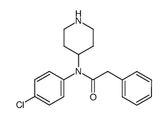 4-chloro-2-phenyl-N-4-piperidylacetanilide结构式