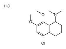 (5-chloro-7,8-dimethoxy-1,2,3,4-tetrahydronaphthalen-1-yl)-dimethylazanium,chloride Structure