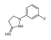 2-(3-fluorophenyl)-3,4-dihydropyrazol-5-amine Structure