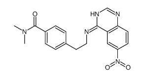 N,N-dimethyl-4-[2-[(6-nitroquinazolin-4-yl)amino]ethyl]benzamide结构式