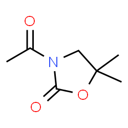 2-Oxazolidinone, 3-acetyl-5,5-dimethyl- (5CI) Structure