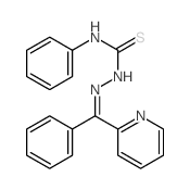 3-phenyl-1-[(phenyl-pyridin-2-yl-methylidene)amino]thiourea结构式