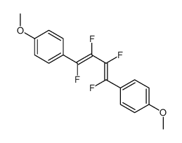 1-methoxy-4-[1,2,3,4-tetrafluoro-4-(4-methoxyphenyl)buta-1,3-dienyl]benzene Structure
