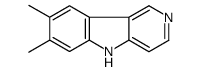 7,8-dimethyl-5H-pyrido[4,3-b]indole结构式
