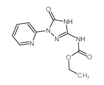 ethyl N-(5-oxo-1-pyridin-2-yl-2H-1,2,4-triazol-3-yl)carbamate结构式