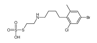 5-bromo-1-chloro-3-methyl-2-[4-(2-sulfosulfanylethylamino)butyl]benzene Structure
