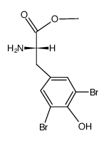 L-Tyrosine, 3,5-dibromo-, Methyl ester结构式