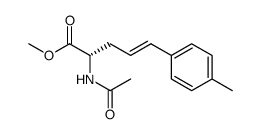 methyl (S)-(E)-2-acetylamino-5-(4-tolyl)pent-4-enoate结构式