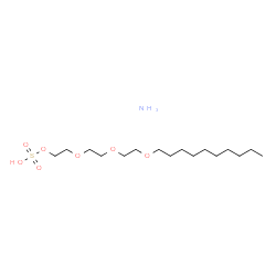 ammonium 2-[2-[2-(decyloxy)ethoxy]ethoxy]ethyl sulphate picture