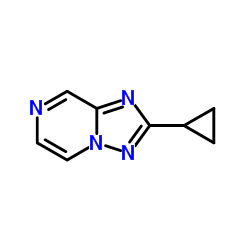 2-环丙基-[1,2,4]噻唑并[1,5-a]吡嗪结构式