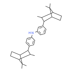 ar-(1,7,7-trimethylbicyclo[2.2.1]hept-2-yl)-N-[(1,7,7-trimethylbicyclo[2.2.1]hept-2-yl)phenyl]aniline Structure
