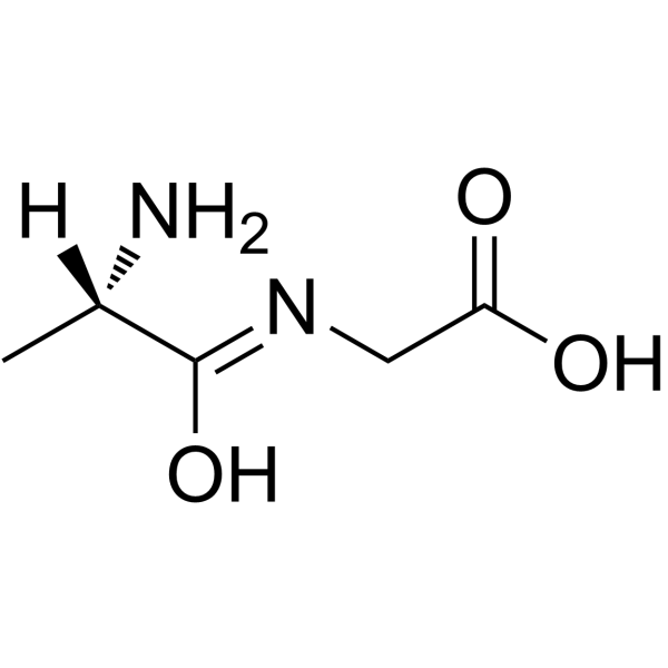 L-丙氨酰甘氨酸结构式