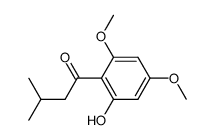 3,5-Dimethoxy-2-(3-methylbutyryl)phenol结构式