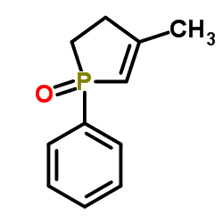 3-甲基-1-苯基-2-磷杂环戊烯-1-氧化物结构式