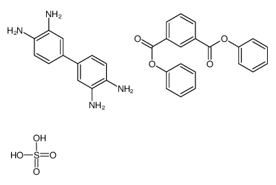 4-(3,4-diaminophenyl)benzene-1,2-diamine,diphenyl benzene-1,3-dicarboxylate,sulfuric acid Structure