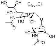 6-O-α-唾液酸-2-乙酰氨基-2-脱氧-D-吡喃半乳糖苷结构式