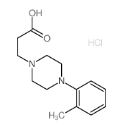 3-[4-(2-methylphenyl)piperazin-1-yl]propanoic acid Structure
