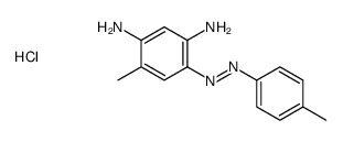 4-methyl-6-[(4-methylphenyl)diazenyl]benzene-1,3-diamine,hydrochloride Structure