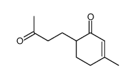 3-methyl-6-(3-oxobutyl)cyclohex-2-en-1-one结构式