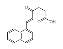 (E)-6-naphthalen-1-yl-4-oxo-hex-5-enoic acid Structure