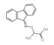 2-(9-亚氟氨基氧基)丙酸结构式