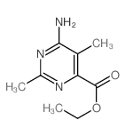 ethyl 6-amino-2,5-dimethyl-pyrimidine-4-carboxylate结构式