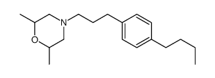 4-[3-(4-butylphenyl)propyl]-2,6-dimethylmorpholine结构式