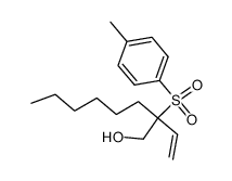 2-tosyl-2-vinyloctan-1-ol结构式