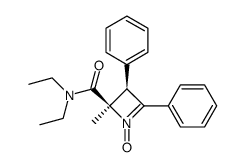 N,N-diethyl-2,3-dihydro-2-methyl-3,4-diphenyl-2-azetecarboxamide 1-oxide Structure