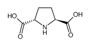 (2S,5S)-2,5-Pyrrolidinedicarboxylic acid Structure
