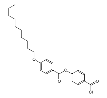 (4-carbonochloridoylphenyl) 4-decoxybenzoate Structure