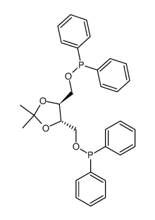 (2S,3S)-2,3-o-isopropylidene-2,3-dihydroxy-1,4-(diphenylphosphinoxy)bitane结构式